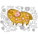 Charming Apple Horse Embroidery Design