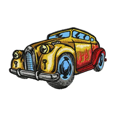 Hot Rod Stitching Pattern for Car Enthusiasts