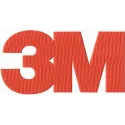 3M Logo Stitching Pattern for Corporate Branding