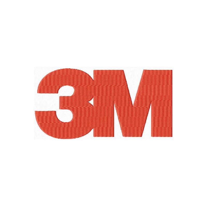 3M Logo Stitching Pattern for Corporate Branding
