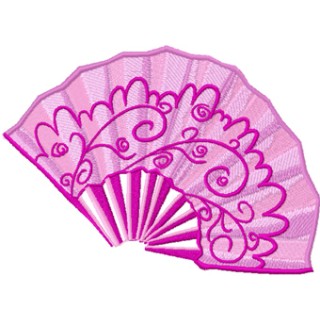 Fan  embroidery design - Embroidery Design