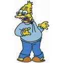 Abe Simpson Stitching Pattern | Iconic Simpsons Character