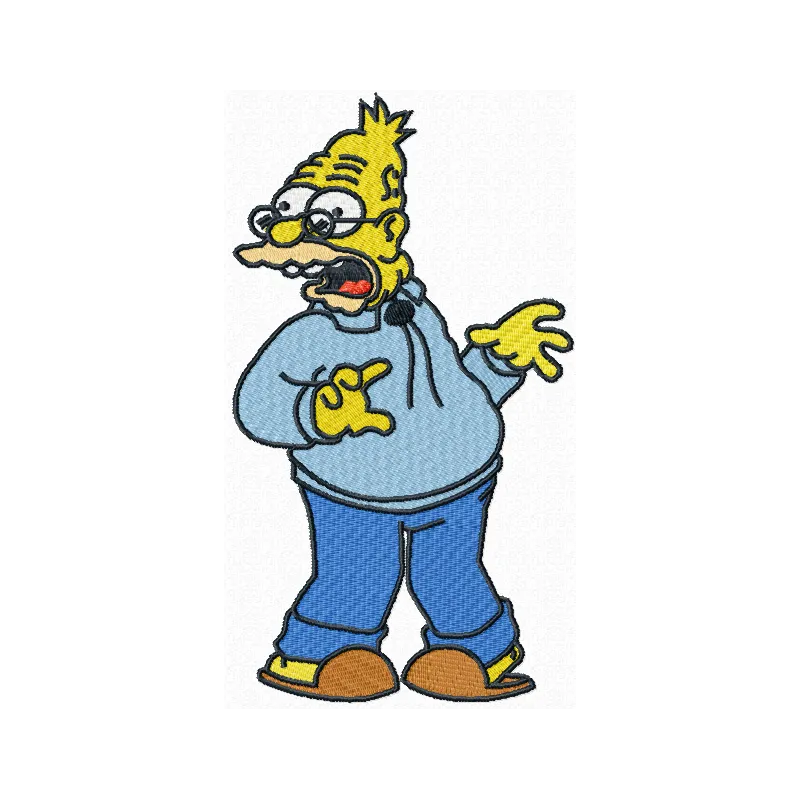 Abe Simpson Stitching Pattern | Iconic Simpsons Character