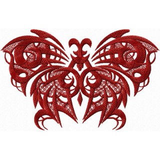 Red Gothic  embroidery design - Embroidery Design