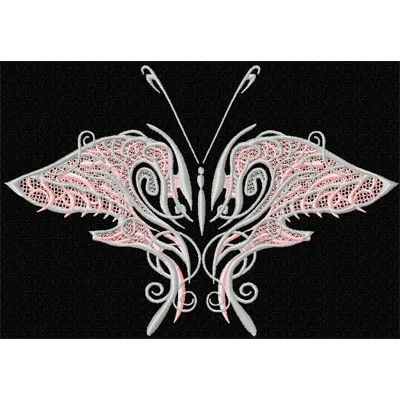 Autumn Grass Butterfly Stitching Pattern