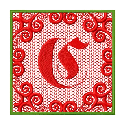 Monogram Letter С Style 1 embroidery design - Embroidery Design