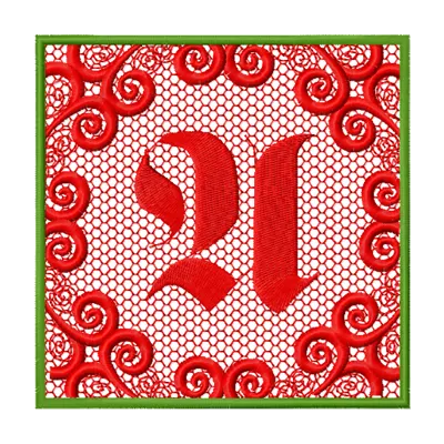 Monogram Letter A Style 1 embroidery design - Embroidery Design