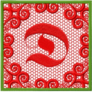 Monogram Letter D Style 1 embroidery design - Embroidery Design