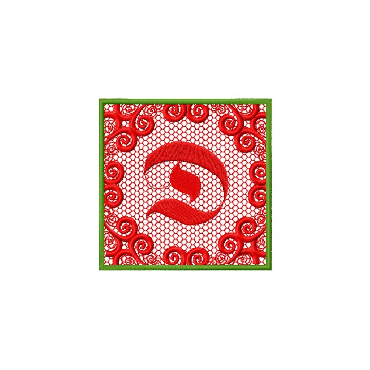 Monogram Letter D Style 1 embroidery design - Embroidery Design