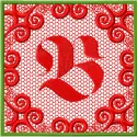 Monogram Letter B Style 1  embroidery design - Embroidery Design