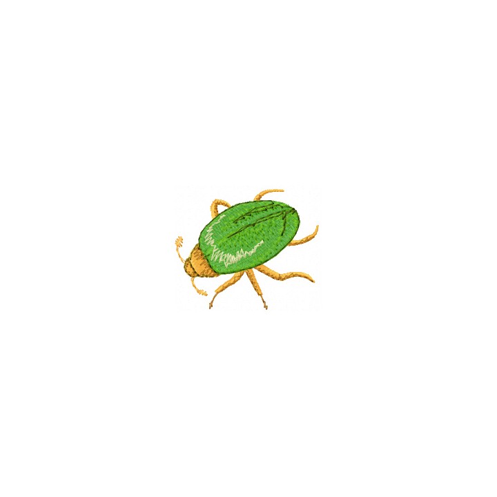 Green Bug embroidery design - Embroidery Design