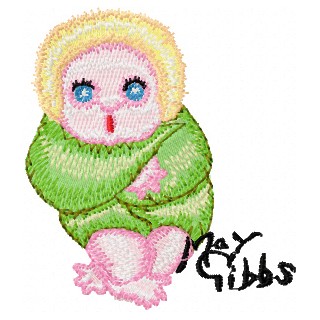 Gumnut Baby embroidery design - Embroidery Design