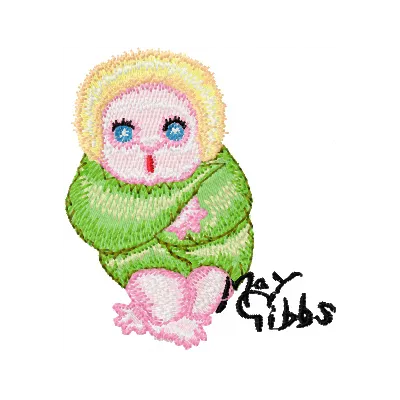 Gumnut Baby Embroidery Design - May Gibbs Collection