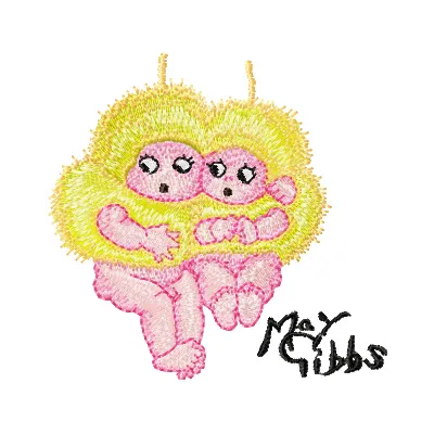 Snugglepot Cuddlepie Together Embroidery Design