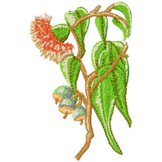 Gumnut Flower  embroidery design - Embroidery Design