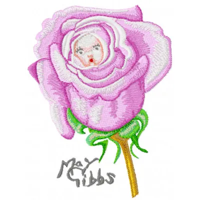 Flower Baby Embroidery Design - May Gibbs Collection