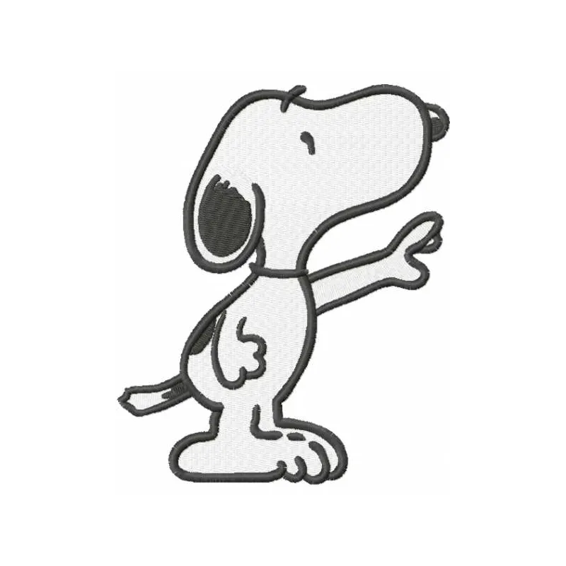 Snoopy Waving Paw Stitching Pattern for Crafters