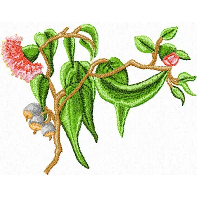 Gumnut Flowers embroidery design - Embroidery Design