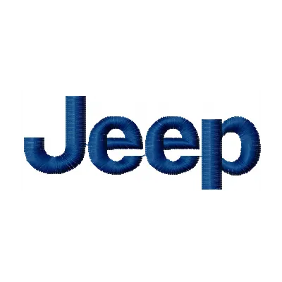 Jeep Logo Stitching Pattern for Brand Identity
