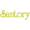 Santory Logo Stitching Pattern for Brand Identity