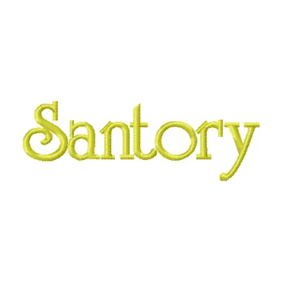 Santory Logo Stitching Pattern for Brand Identity