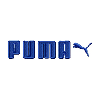 Puma Logo Stitching Pattern for Brand Embroidery