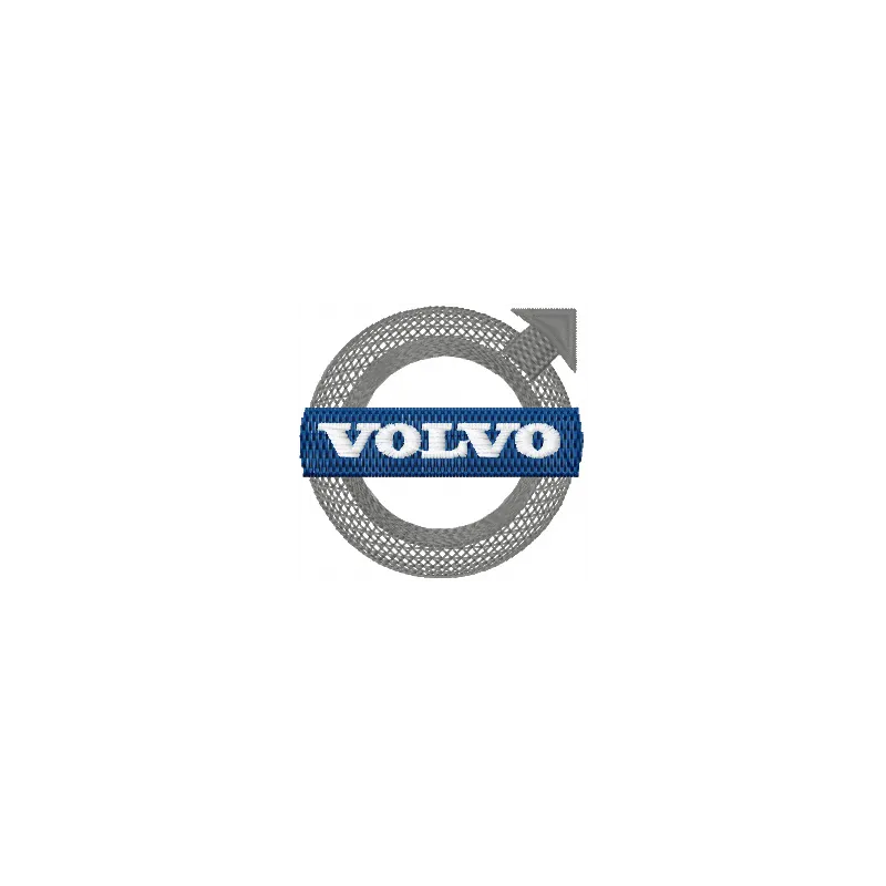 Volvo Logo Stitching Pattern for Brand Identity