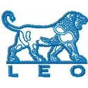 Leo Logo Stitching Pattern for Business Branding