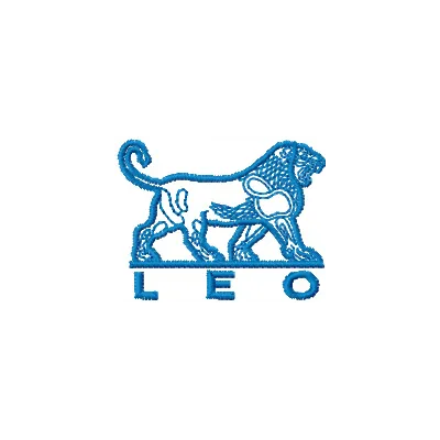 Leo Logo Stitching Pattern for Business Branding