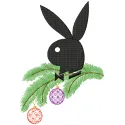Christmas Playboy Logo Stitching Pattern