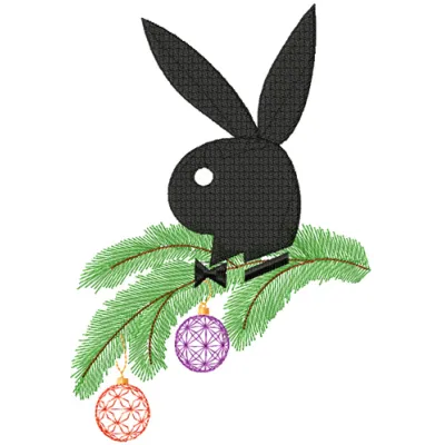 Christmas Playboy Logo Stitching Pattern