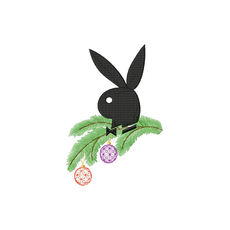 Christmas Playboy Logo Stitching Pattern