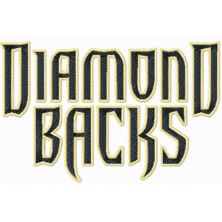 Arizona Diamondbacks script logo embroidery design - Embroidery Design