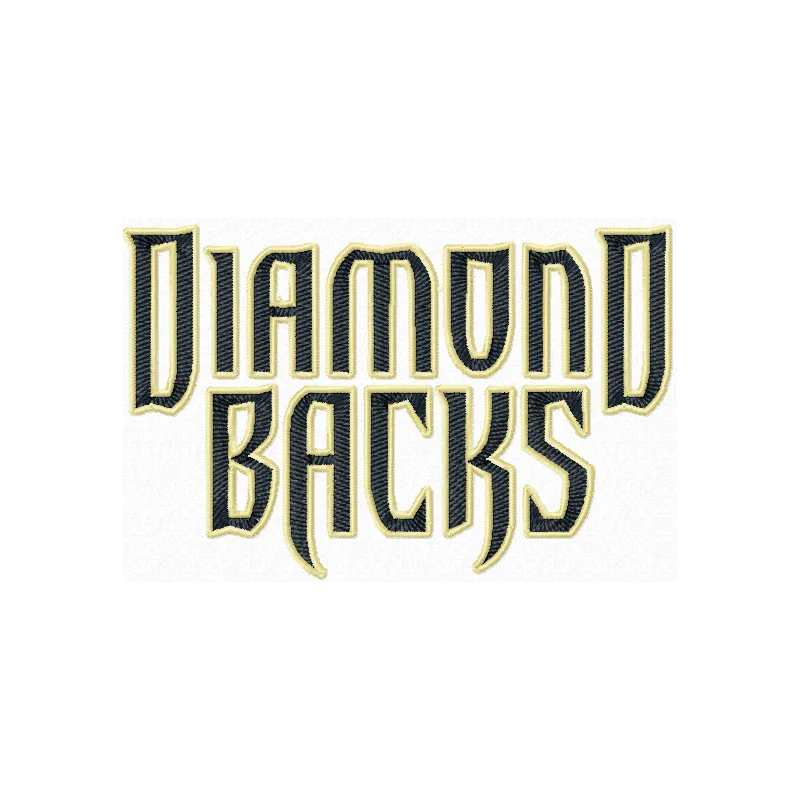 Arizona Diamondbacks Script Logo Stitching Pattern