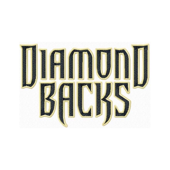 Arizona Diamondbacks script logo embroidery design - Embroidery Design