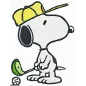 Snoopy Golf Stitching Pattern for Sports Lovers