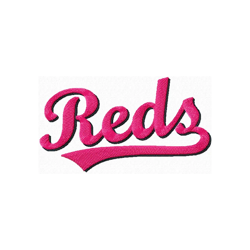 Cincinnati Reds Script Logo Stitching Pattern