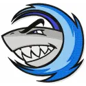 Shark mascot embroidery design - Embroidery Design