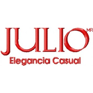 Julio Elegancia Casual Logo embroidery design - Embroidery Design