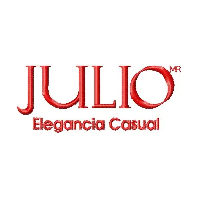 Julio Elegancia Casual Logo Stitching Pattern