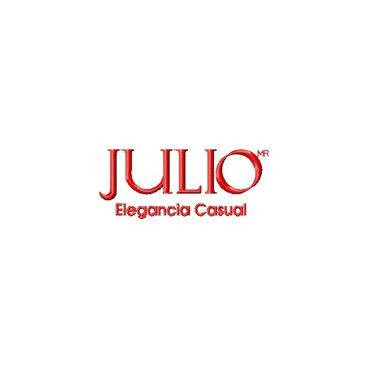 Julio Elegancia Casual Logo embroidery design - Embroidery Design