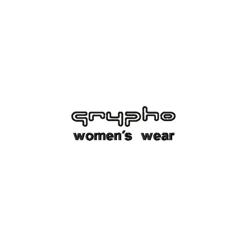 Grypho Womenswear Logo Stitching Pattern