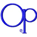 Op Logo Stitching Pattern for Brand Identity