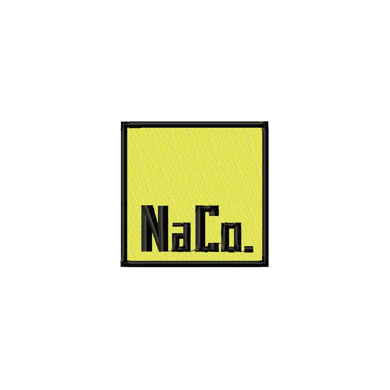 NaCo Logo Stitching Pattern for Brand Identity