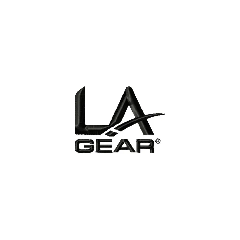 LA Gear Logo Stitching Pattern for Brand Identity