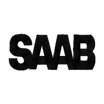 SAAB Logo Stitching Pattern for Brand Identity