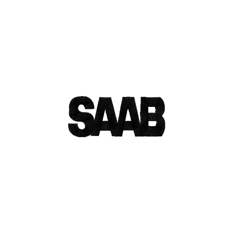 SAAB Logo Stitching Pattern for Brand Identity