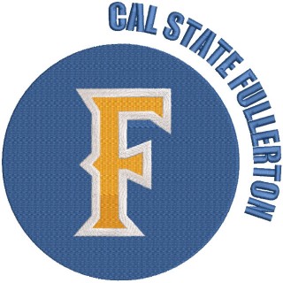 Cal State Fullerton Titans Alternate logo 1992 embroidery design - Embroidery Design