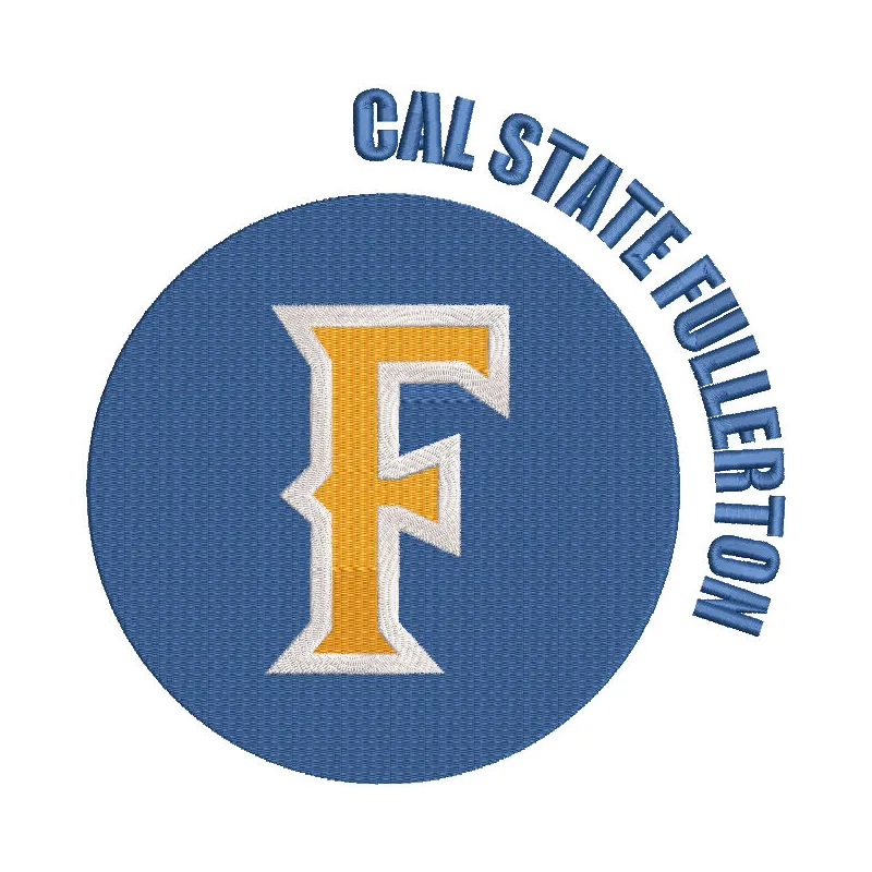 Cal State Fullerton Titans Alternate logo 1992 embroidery design featuring bold colors and intricate stitching details.