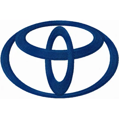 Toyota Logo Stitching Pattern for Brand Enthusiasts